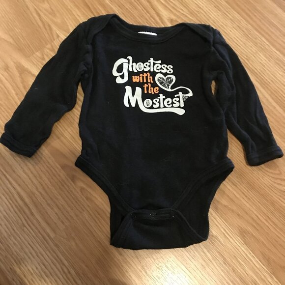 3-Pack Baby Onesies Bundle Long Sleeve Halloween, Fox Print & Tie-Dye 6-9M - Picture 6 of 12